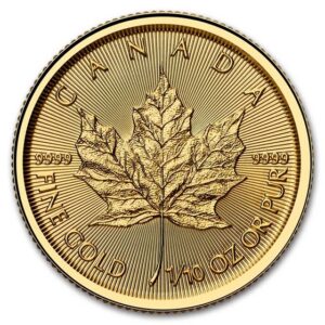 1/10 oz Maple Leaf Gold Coin