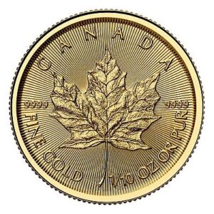 1/10 oz Maple Leaf Gold Coin