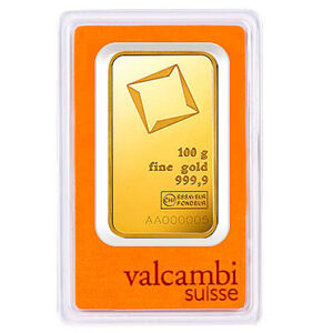 100g Gold Bar | Valcambi