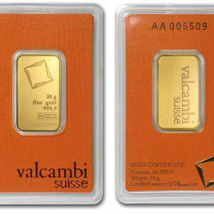 20g Gold Bar | Valcambi