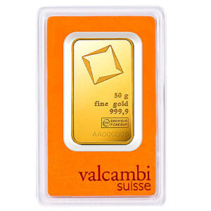 50g Gold Bar | Valcambi