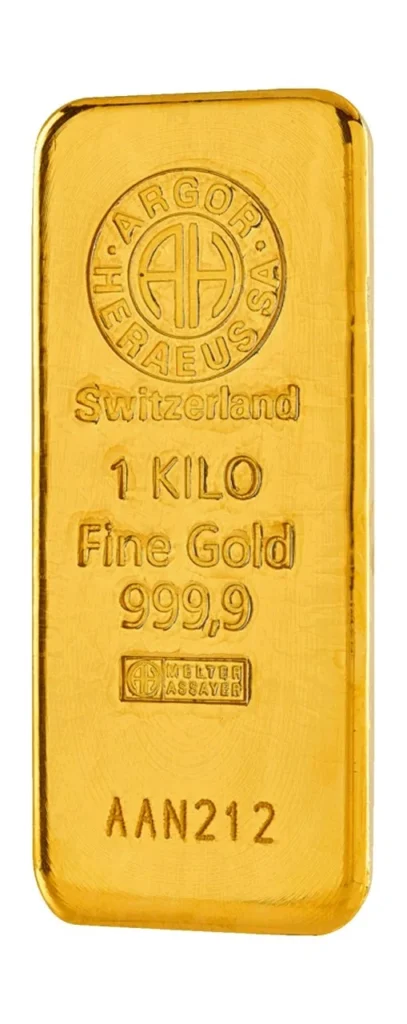 1 kg Goldbarren | Argor-Heraeus