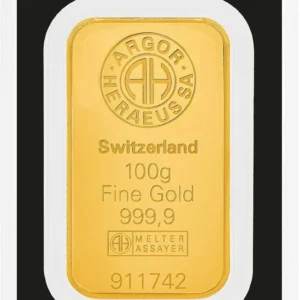 100 g Goldbarren | Argor-Heraeus