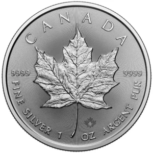 1 oz Maple Leaf Silbermünze