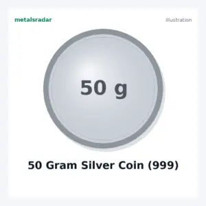 50 Gram Silver Coin (999)
