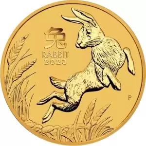 Lunar III Rok królika Złota Moneta