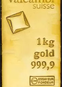 sztabka złota 1kg valcambi