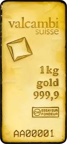 sztabka złota 1kg valcambi