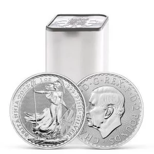 25 uncji Britannia Karol III Srebrna Moneta