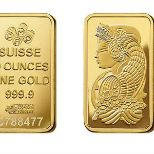 10oz Gold Bar PAMP Fortuna