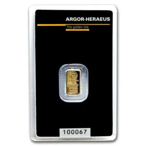 1g Gold Bar | Argor-Heraeus