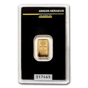 2g Gold Bar | Argor-Heraeus