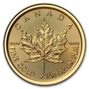 1/10 oz Maple Leaf Gold Coin