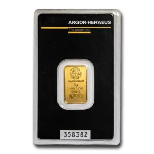 5g Gold Bar | Argor-Heraeus