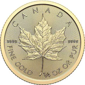 1/4 oz Maple Leaf Gold Coin