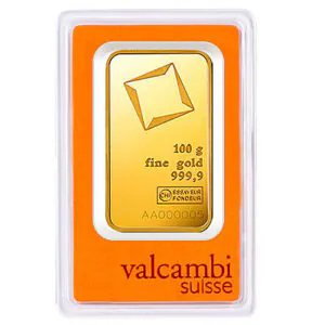100g Gold Bar | Valcambi