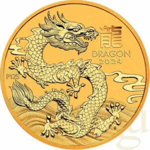 1/4 oz Lunar III Dragon Goldmünze